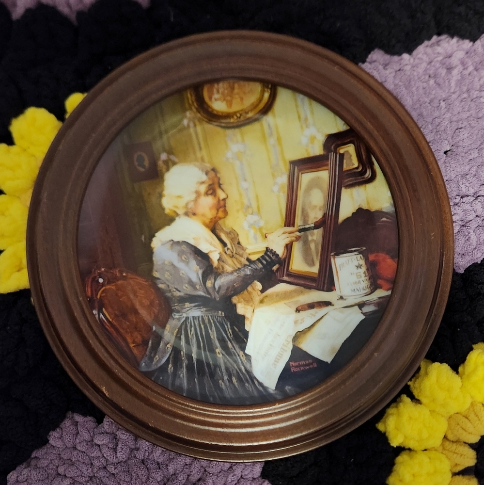 "Grandma's Love" plate by Norman Rockwell